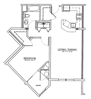 1 bed, 1 bath, 766 sqft, $2,460, Unit 111