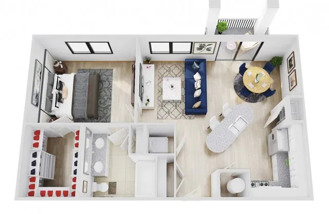 1 bed, 1 bath, 815 sqft, $1,674