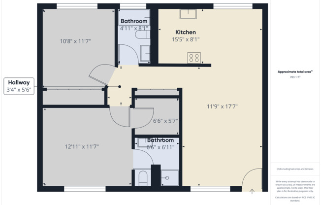 2 beds, 2 baths, $3,295, Unit #06