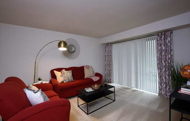 Modern Living Room at Woodridge Apartments, Randallstown