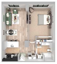 1 bed, 1 bath, 720 sqft, $2,330