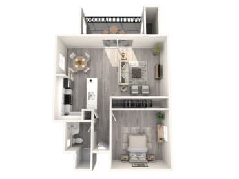 1 bed, 1 bath, 600 sqft, $2,605