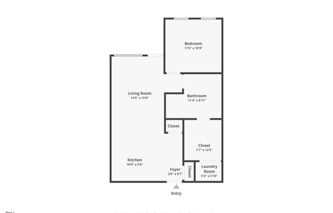 1 bed, 1 bath, 695 sqft, $1,575