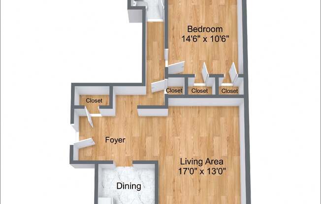 1 bed, 1 bath, 735 sqft, $3,020