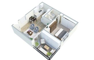 1 bed, 1 bath, 462 sqft, $1,300, Unit 1570 CAL-205