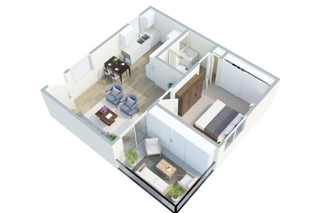 1 bed, 1 bath, 462 sqft, $1,275, Unit 1570 CAL-206