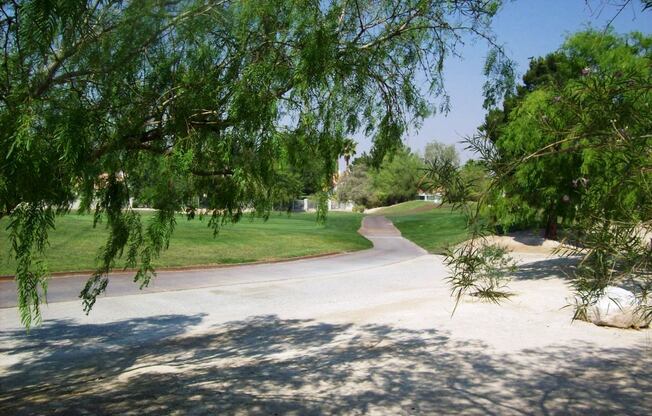 Two master bedrooms in good sized townhome that backs to golf course in Guard gated Painted Desert