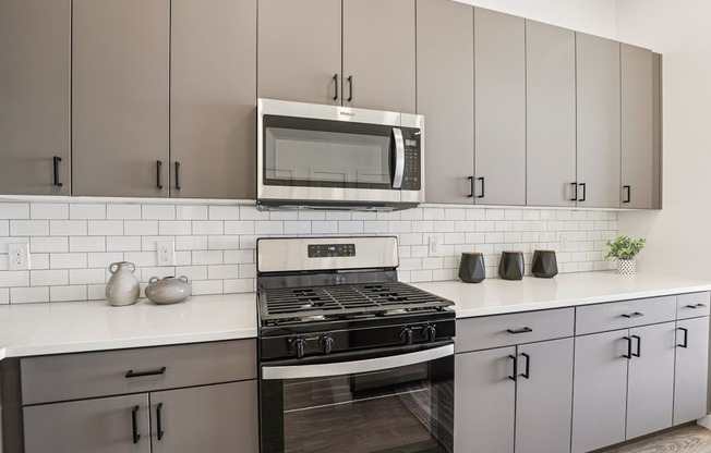 A kitchen with a large island