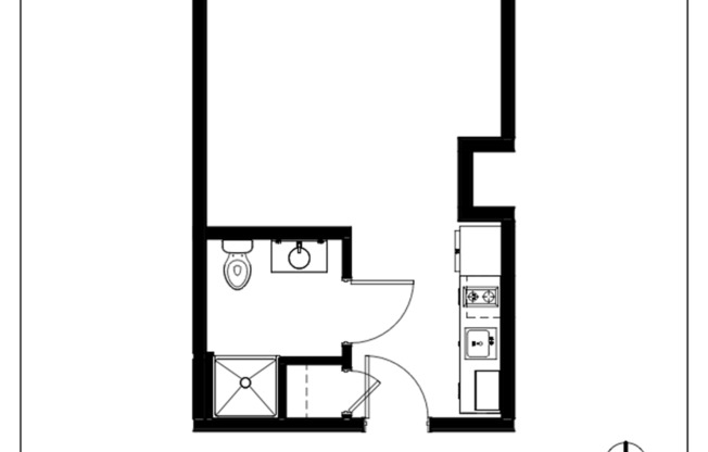Studio, 1 bath, 295 sqft, $1,225, Unit 403