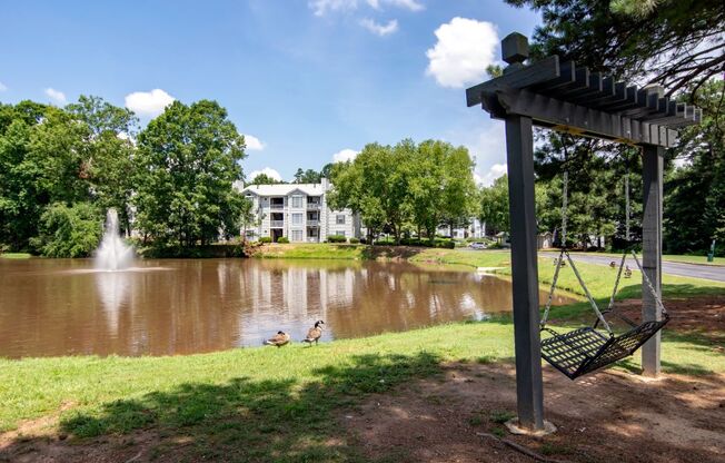 Sutter Lake Apartments Pond with Swing