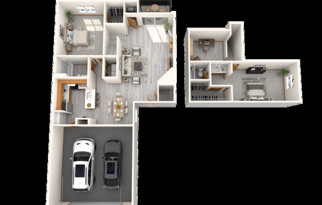 2 beds, 2 baths, 1,300 sqft, $1,925, Unit 4742-104