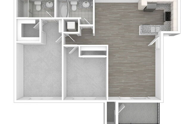 2 beds, 2 baths, 925 sqft, $3,454