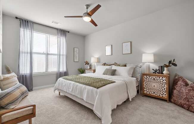 Spacious Bedroom with Walk-in Closet at Spinning Mill Lofts, Clayton, NC 27520