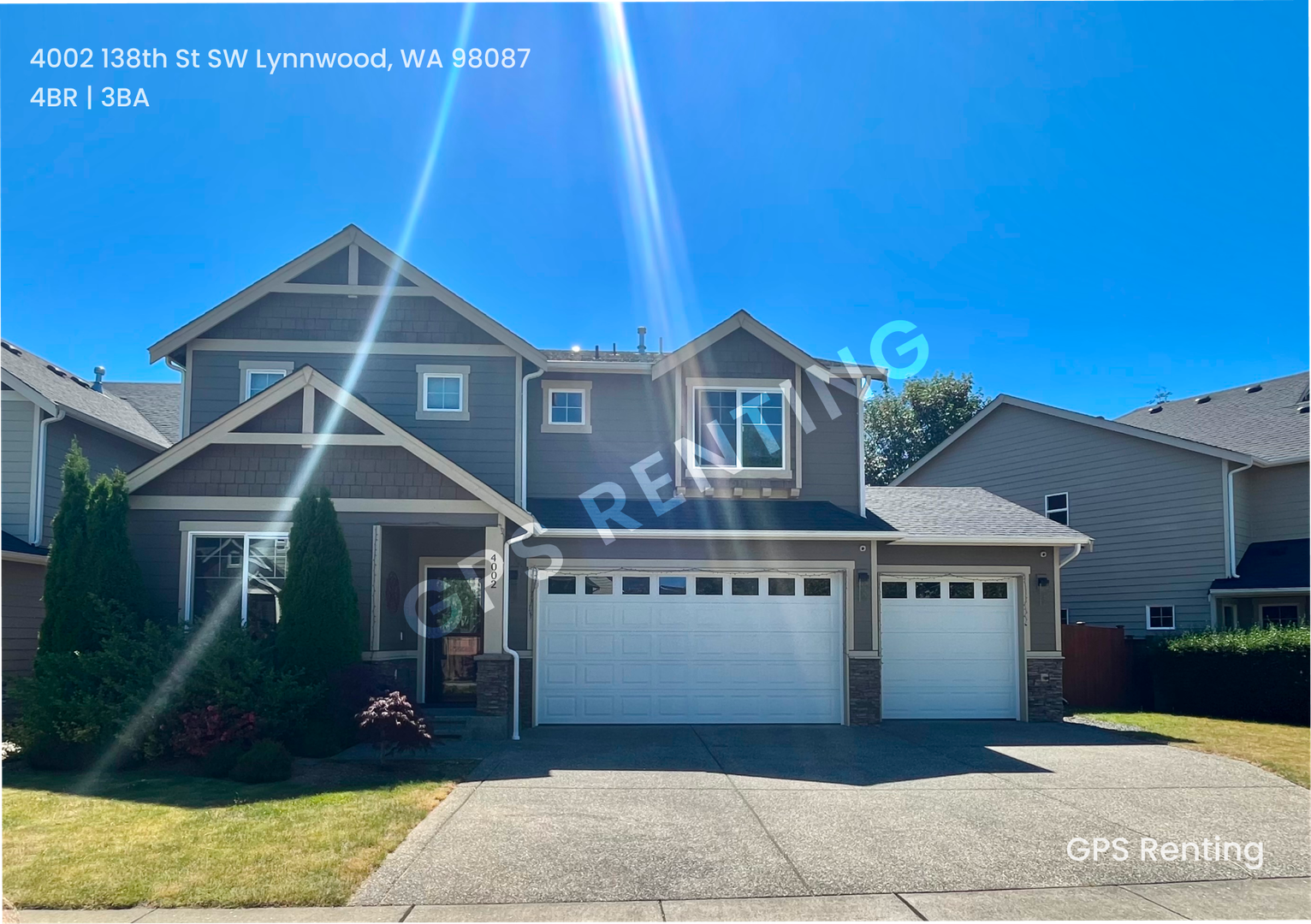 Spacious Modern 4 bedroom In Lynnwood with A/C!