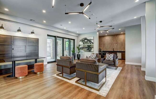 a living room with couches and a tv
