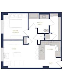 1 bed, 1 bath, 725 sqft, $1,809