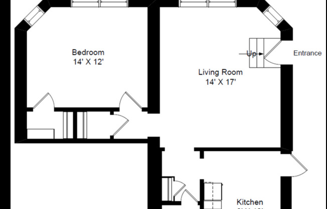 1 bed, 1 bath, 475 sqft, $2,045, Unit 233-B8