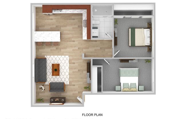 2 beds, 1 bath, 605 sqft, $1,495, Unit 48
