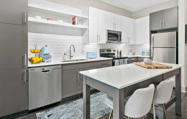 Kitchen with Stainless Steel Appliances