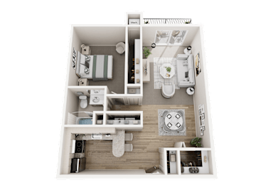 1 bed, 1 bath, 900 sqft, $1,265