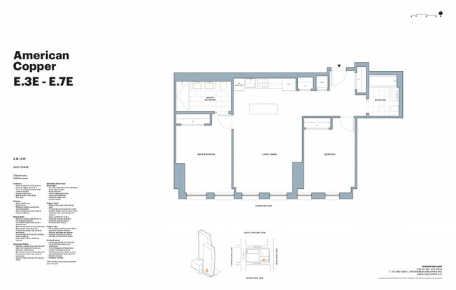 2 beds, 2 baths, $7,800, Unit E03E