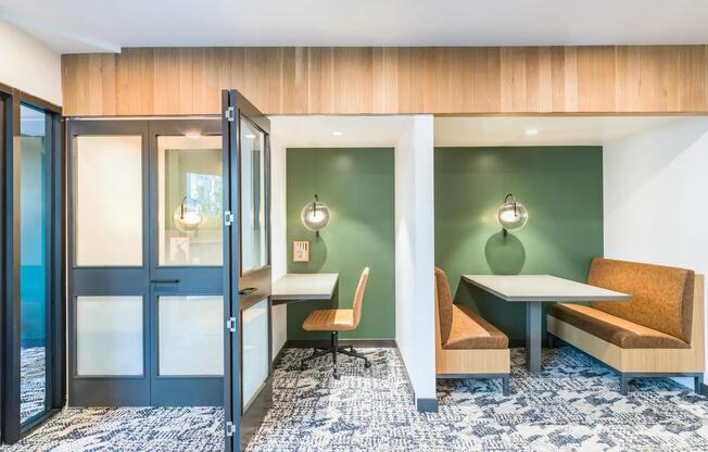 Welcome to Modera Northgate, where modern homes blend seamlessly with thoughtfully designed coworking spaces, private conference rooms, and comfortable seating areas—perfectly crafted for work and relaxation just north of downtown Seattle.