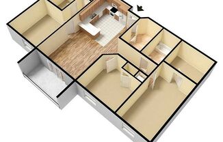 3 beds, 2 baths, 1,336 sqft, $1,355, Unit 204D