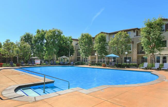 a large pool of water