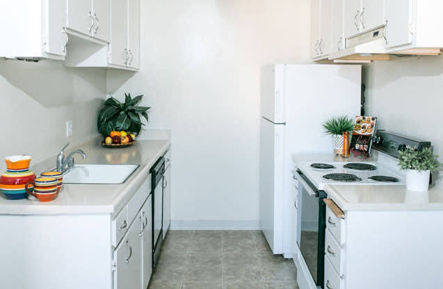 Fully Equipped Kitchen at Three Crown Apartments, Alameda