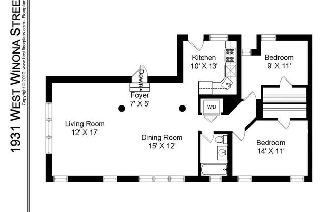 2 beds, 1 bath, 1,150 sqft, $1,995, Unit 1931-G
