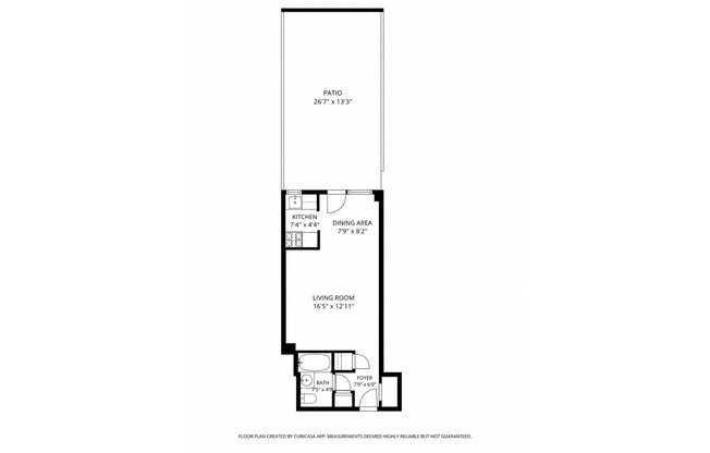 Studio, 1 bath, 396 sqft, $3,600, Unit 1H