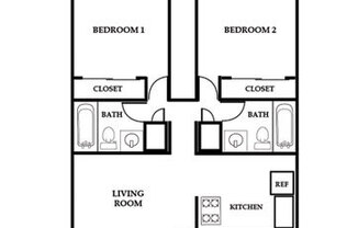 2 beds, 2 baths, 875 sqft, $1,995, Unit 23