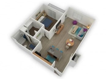 1 bed, 1 bath, 796 sqft, $1,314