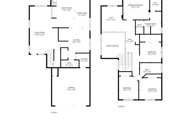 4 beds, 2.5 baths, $2,500