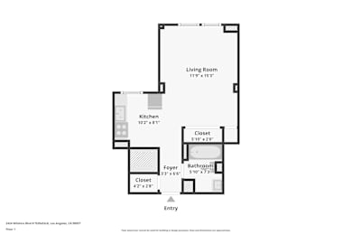 Studio, 1 bath, 470 sqft, $1,285