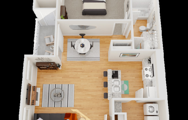 1 bed, 1 bath, 706 sqft, $1,418