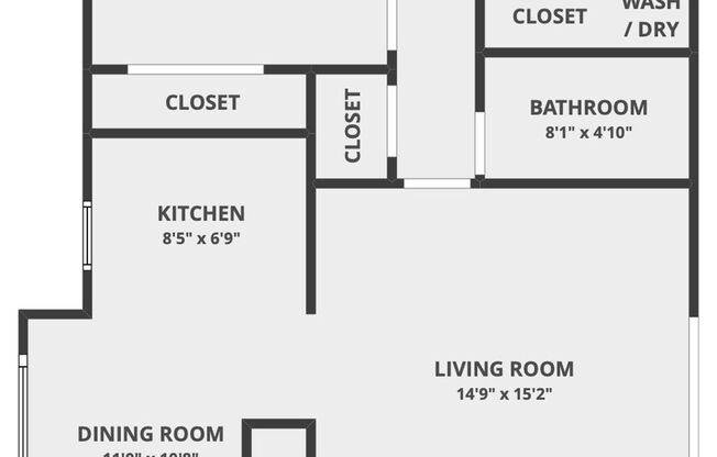 2 beds, 1 bath, 838 sqft, $1,899, Unit APT#17