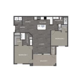 2 beds, 2 baths, 1,285 sqft, $1,933