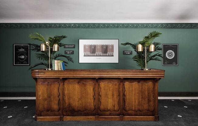 The Edison apartments welcome area