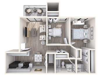 2 beds, 1 bath, 800 sqft, $1,403