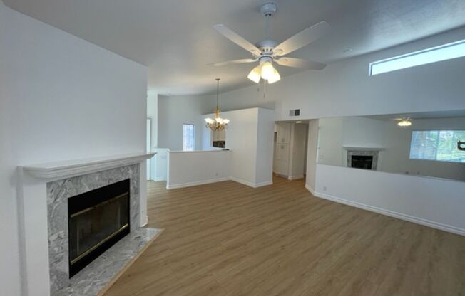 Beautiful 2 bedroom/2 bath end unit condo in lovely Lake Forest