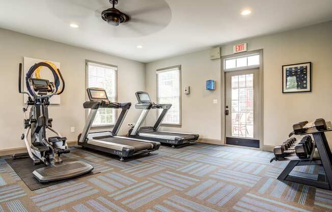 fitness center with equipment