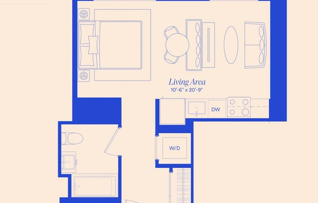 Studio, 1 bath, $3,245, Unit 805S