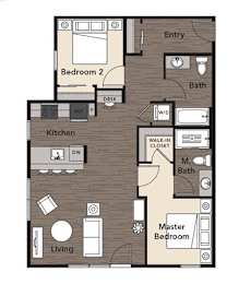 2 beds, 2 baths, 974 sqft, $2,595