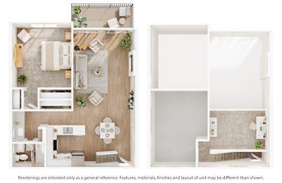 1 bed, 1 bath, 965 sqft, $4,291