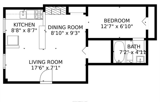 Studio, 1 bath, 454 sqft, $2,100, Unit BR
