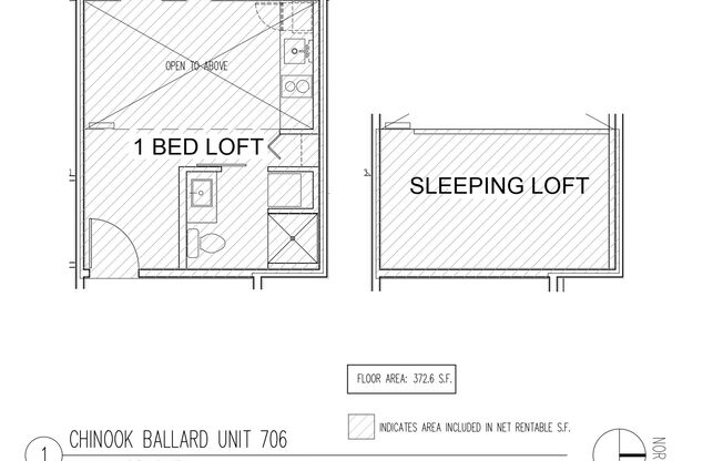 1 bed, 1 bath, 595 sqft, $1,920, Unit 702