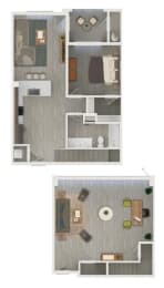 1 bed, 1 bath, 1,322 sqft, $2,127