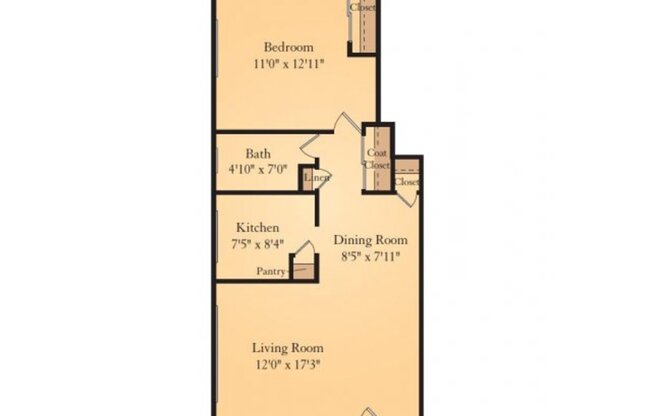 1 Bedroom - 1 Bathroom