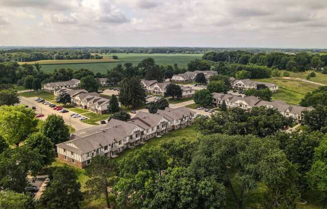 arial view of the ridge at gainesville apartments at Beacon Hill and Great Oaks Apartments, Rockford, 61109